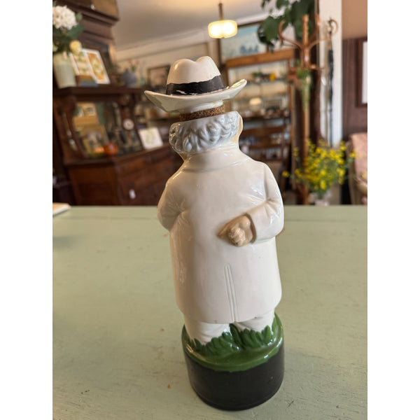 Southern Gentleman Albertas Bourbon Ceramic Decanter Vintage 1970s Collectible