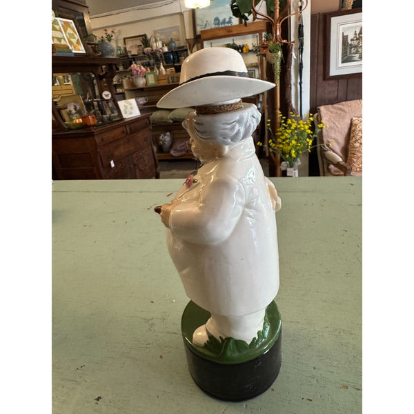 Southern Gentleman Albertas Bourbon Ceramic Decanter Vintage 1970s Collectible