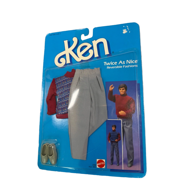 Ken Twice as Nice Reversible Fashions 2308 1980s Vintage Doll Outfit Ken NWB