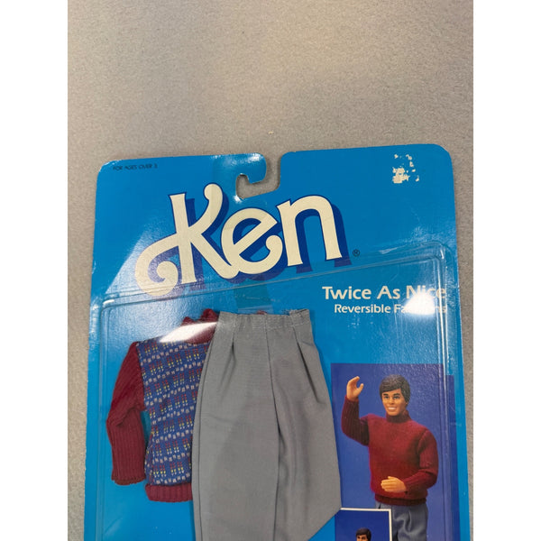 Ken Twice as Nice Reversible Fashions 2308 1980s Vintage Doll Outfit Ken NWB