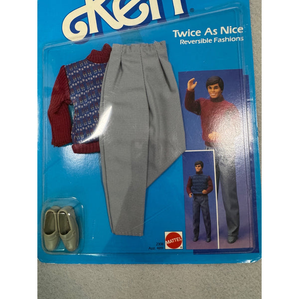 Ken Twice as Nice Reversible Fashions 2308 1980s Vintage Doll Outfit Ken NWB