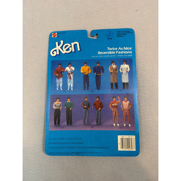 Ken Twice as Nice Reversible Fashions 2308 1980s Vintage Doll Outfit Ken NWB