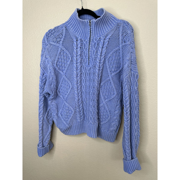 Lucky Brand Womens Blue Sweater