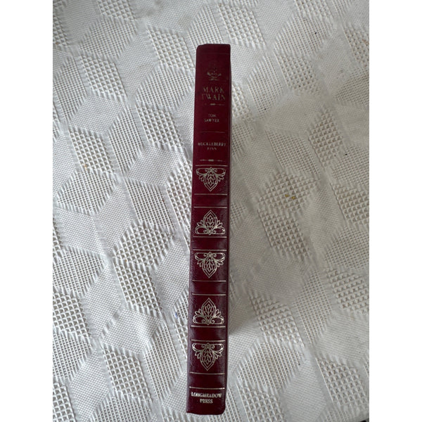 Mark Twain Tom Sawyer and Huckleberry Finn Hardcover Leatherette Bound 1983