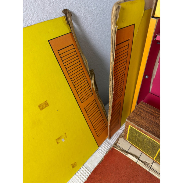Barbie Dream House 1962 Vintage Cardboard Folding Dollhouse with Furniture