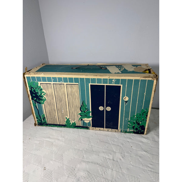 Barbie Dream House 1962 Vintage Cardboard Folding Dollhouse with Furniture