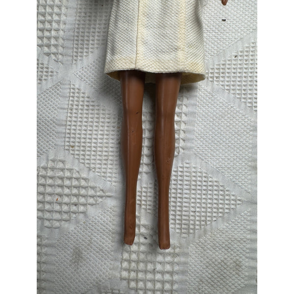 Vintage 1969 Julia Doll as Diahann Carroll w White Coat Red Hair TNT Bendable