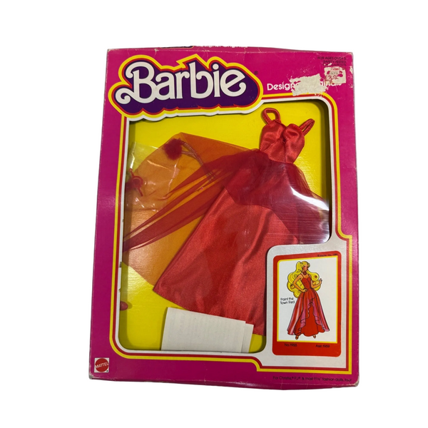 Barbie Designer Originals Paint the Town Red Doll Dress Outfit Mattel 1979 NWB