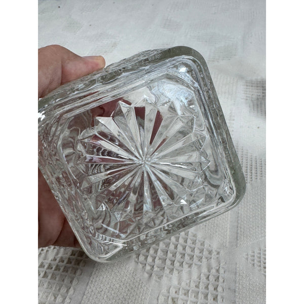 Vintage Cut Glass Pickle Jar With Silver Plated Caddy Likely English Sheffield