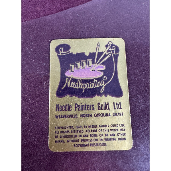 Hand Embroidered Vintage Car Art 1914 Stutz Bearcat Needle Painters Guild 1969