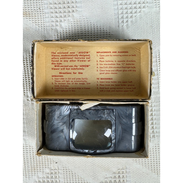 Arrow-View 35MM Slide Viewer w Original Box Vintage by Arrow Metal Products