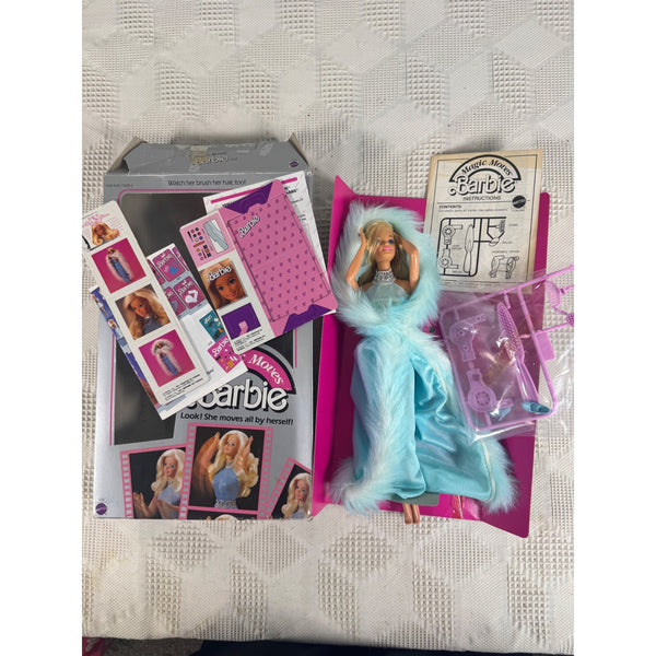 Magic Moves Barbie Doll Vintage 1985 Mattel w Accessories and Original Box