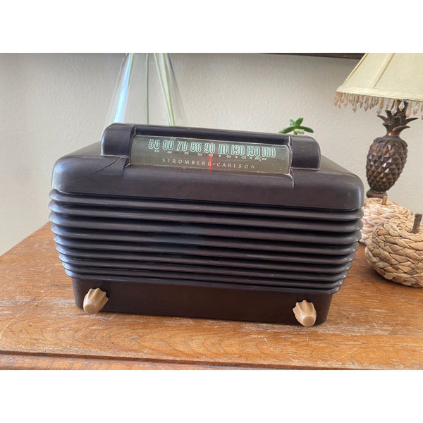 Stromberg Carlson Model 1500H Vintage Bakelite Tabletop Radio AM Dial