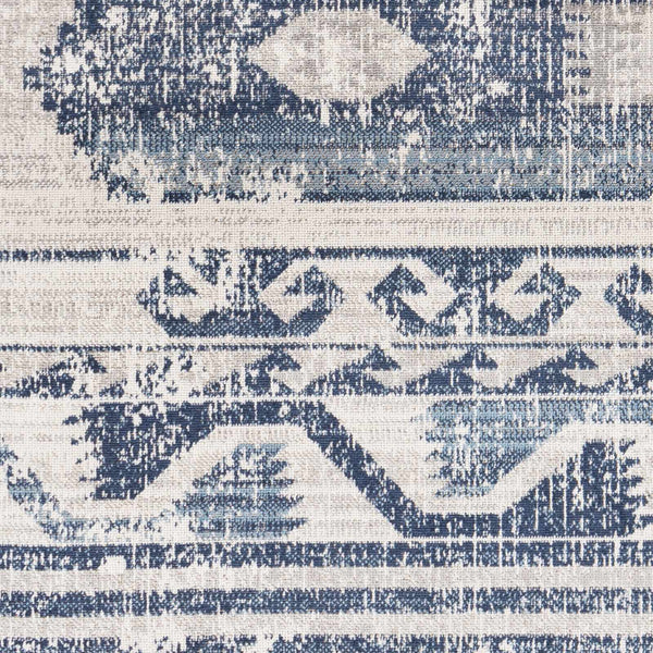 Westmount Denim Aztec Outdoor Safe Area Rug boho