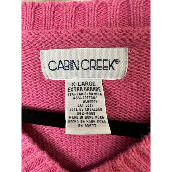 Vintage Cabin Creek Pink Sweater