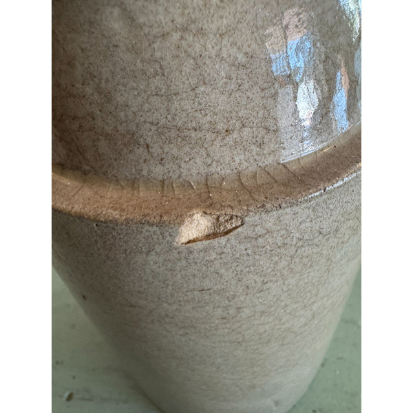 Antique The Weir 1800s Stoneware Crock Canning Jar