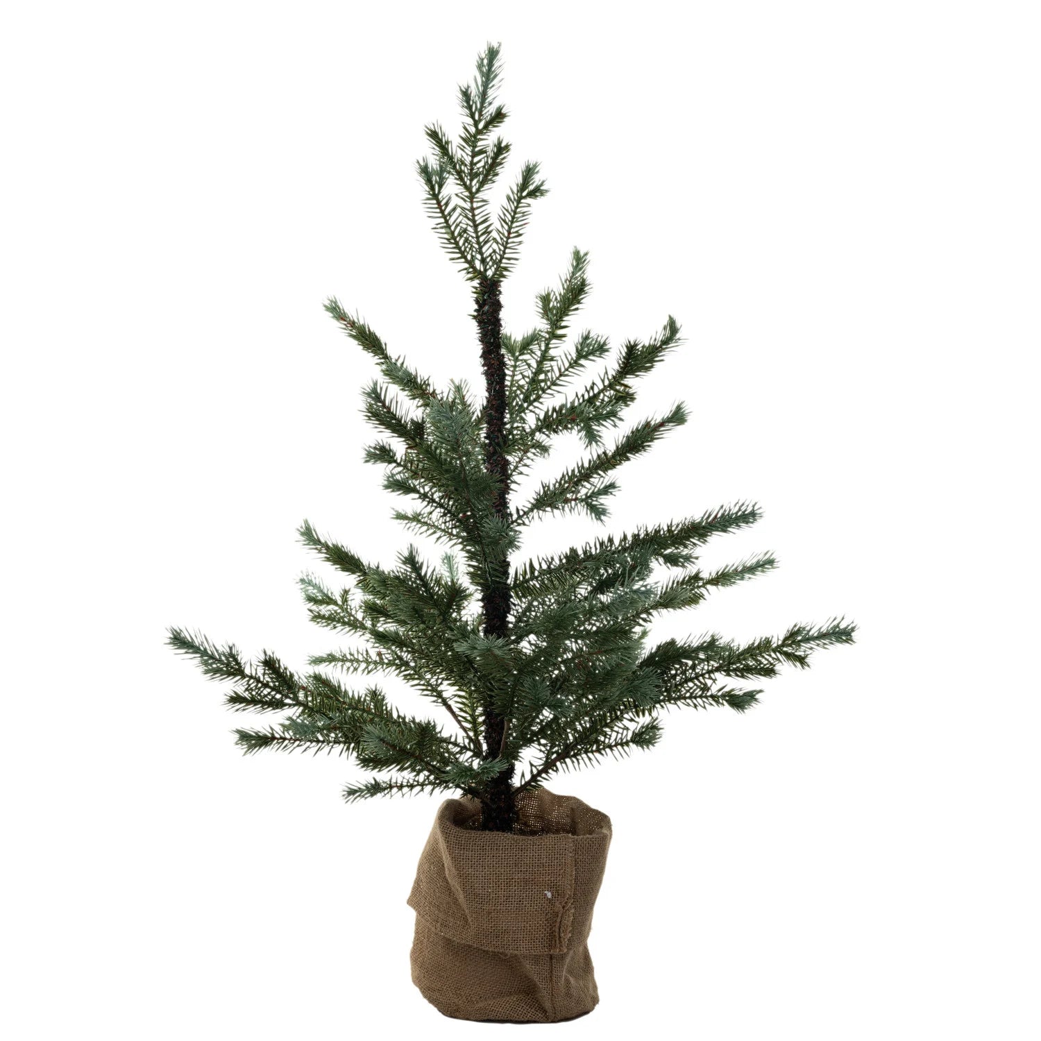 Faux Spruce Tree in Burlap Sack