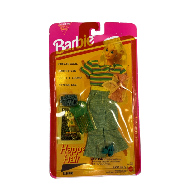 Barbie Happening Hair L A Looks Gel Fashion Doll Outfit Mattel Vintage 1993 NWB