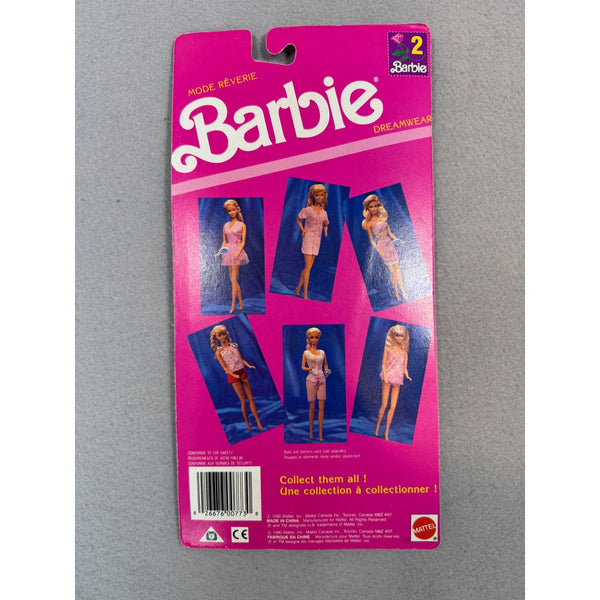 Barbie Dreamwear Mode Reverie Doll Outfit Set 1990 Mattel Fashion Accessory Pack