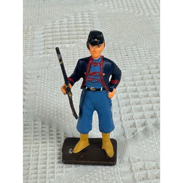 Vintage Union Infantryman Lead Figurine By Treasure Chest Miniatures Painted