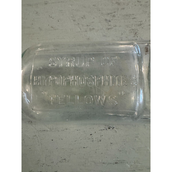 Antique Fellows Syrup Of Hypophosphites Medicine Bottle Rare Glass 1800s Collectible