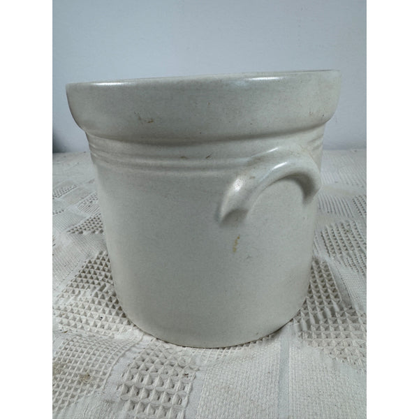 Vintage Pfaltzgraff Keystone Stoneware 3 Quart Crock Style Canister With Handles