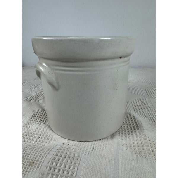 Vintage Pfaltzgraff Keystone Stoneware 3 Quart Crock Style Canister With Handles