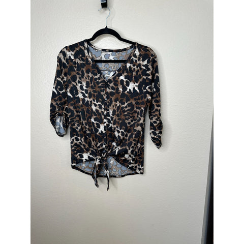 Womens Cheetah Print Blouse