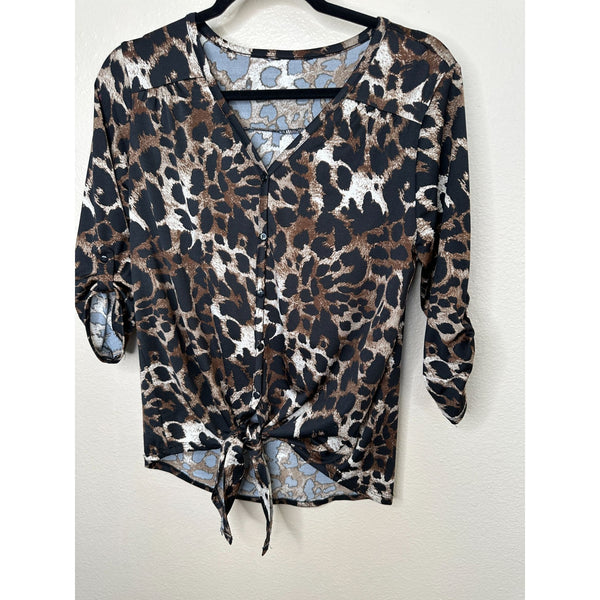 Womens Cheetah Print Blouse