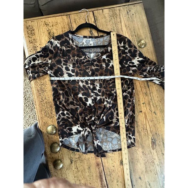 Womens Cheetah Print Blouse