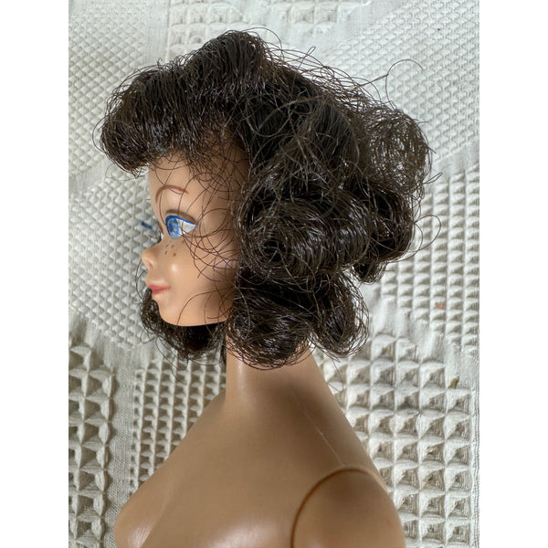 Vintage Midge Barbie Doll Brunette Hair Blue Eyes Freckles Collectible 1962