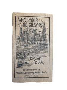 Antique What Your Neighbors Say Dream Book