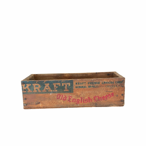 Antique Kraft wooden cheese box