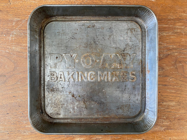 Vintage PY O MY Square Baking Tin