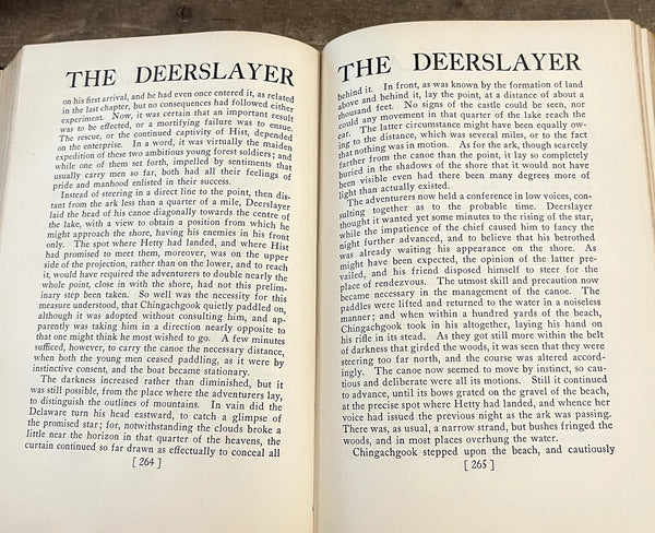 The Deerslayer By James Fenimore Cooper pages 264-265