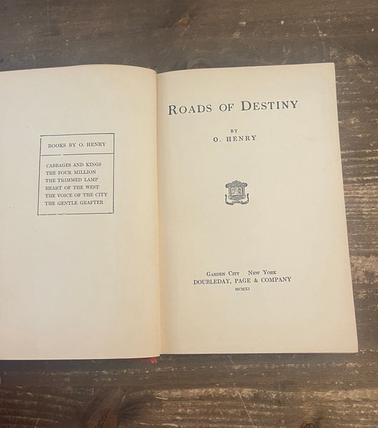 Roads of Destiny by O. Henry title page