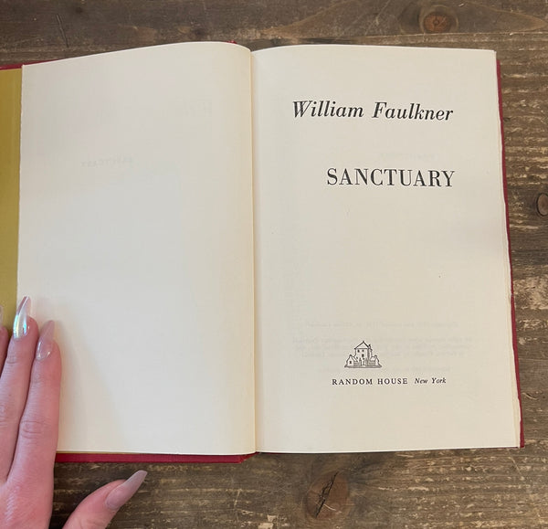 Sanctuary By William Faulkner title page