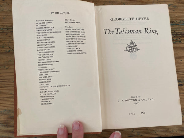 The Talisman Ring By Georgette Heyer title page
