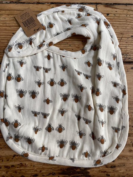 Cotton Baby Bib with Pattern, 4 Styles