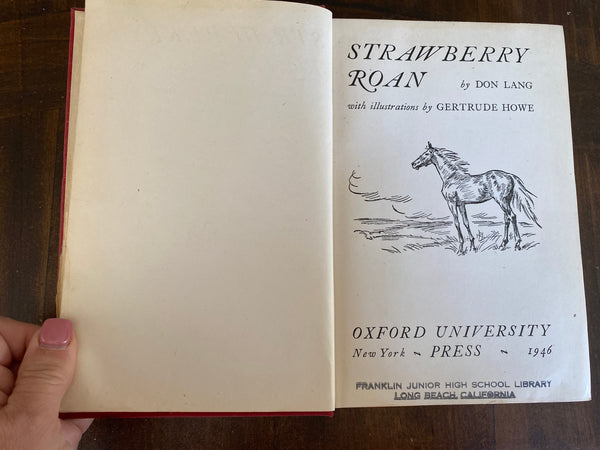 1946 Strawberry Roan By Don Lang title page
