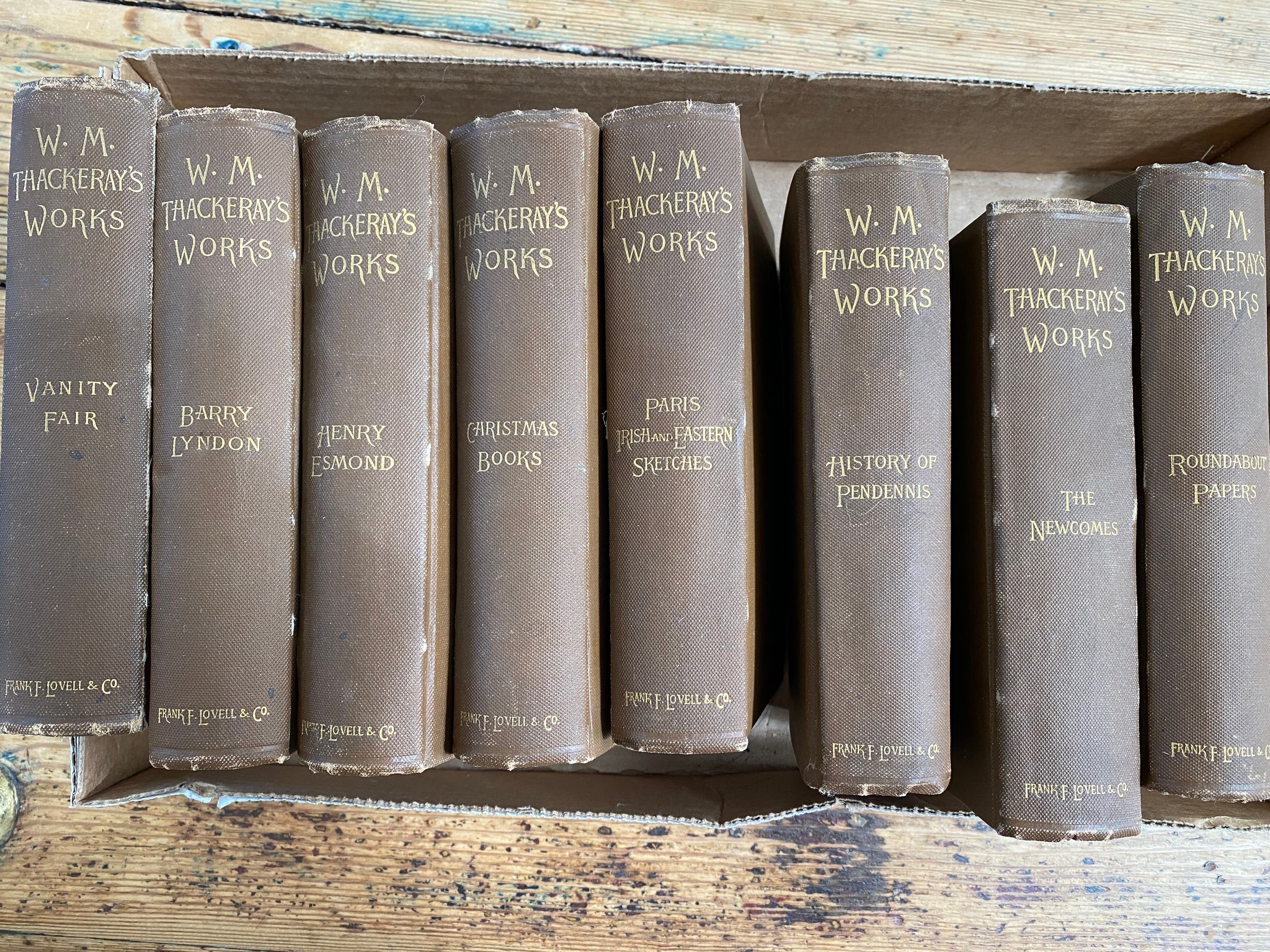 W.M. Thackeray Thackeray's Works lot of 8 Books