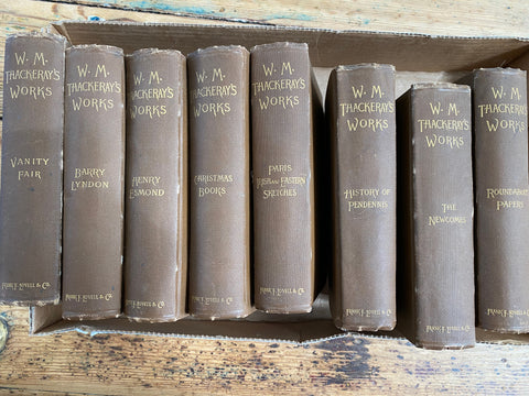 W.M. Thackeray Thackeray's Works lot of 8 Books