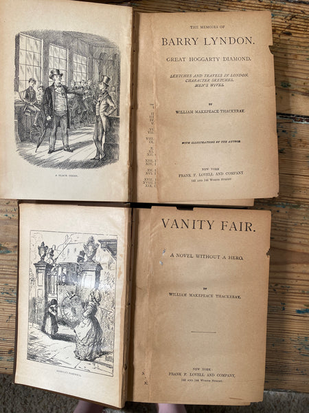 W.M. Thackeray Thackeray's Works lot of 8 Books