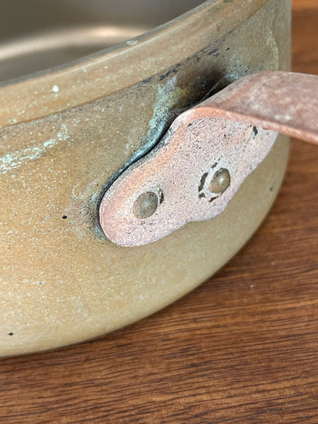 French Copper Sauce Pan riveted