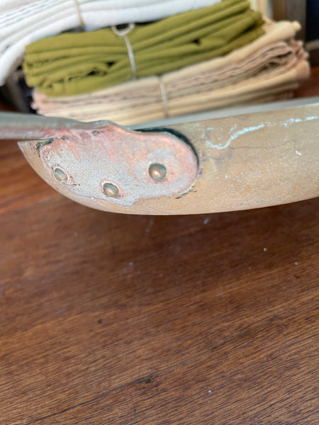 French Copper Skillet riveted 