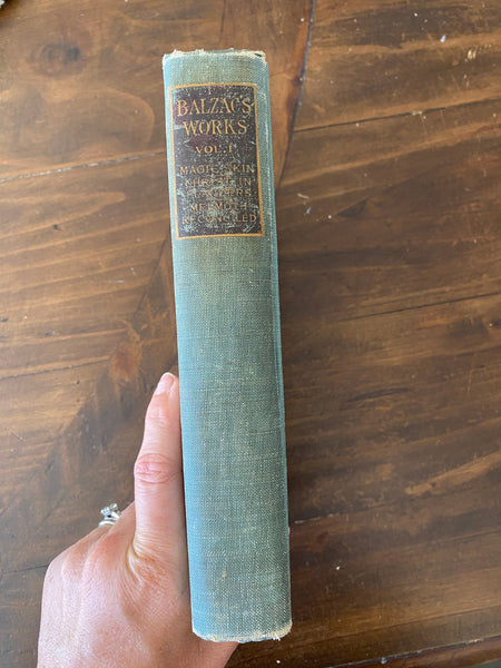 1908 Balzacs Works Vol 1 spine