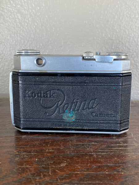 Vintage Kodak Retina 11a camera, back view of camera with minor spot.