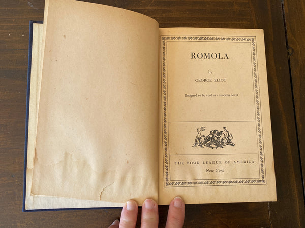 Romola title page