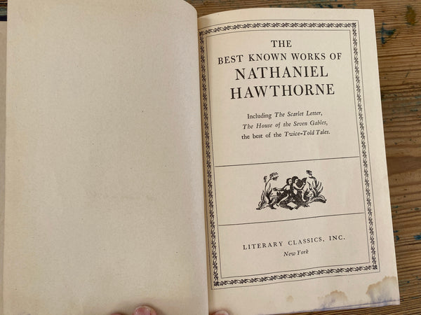 The Best Known Works of Nathaniel Hawthorne title page