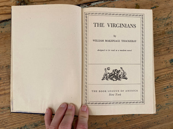 The Virginians By William Thackeray title page